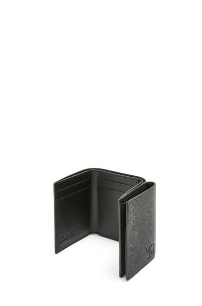 LOEWE Trifold wallet in soft grained calfskin 黑色 plp_rd