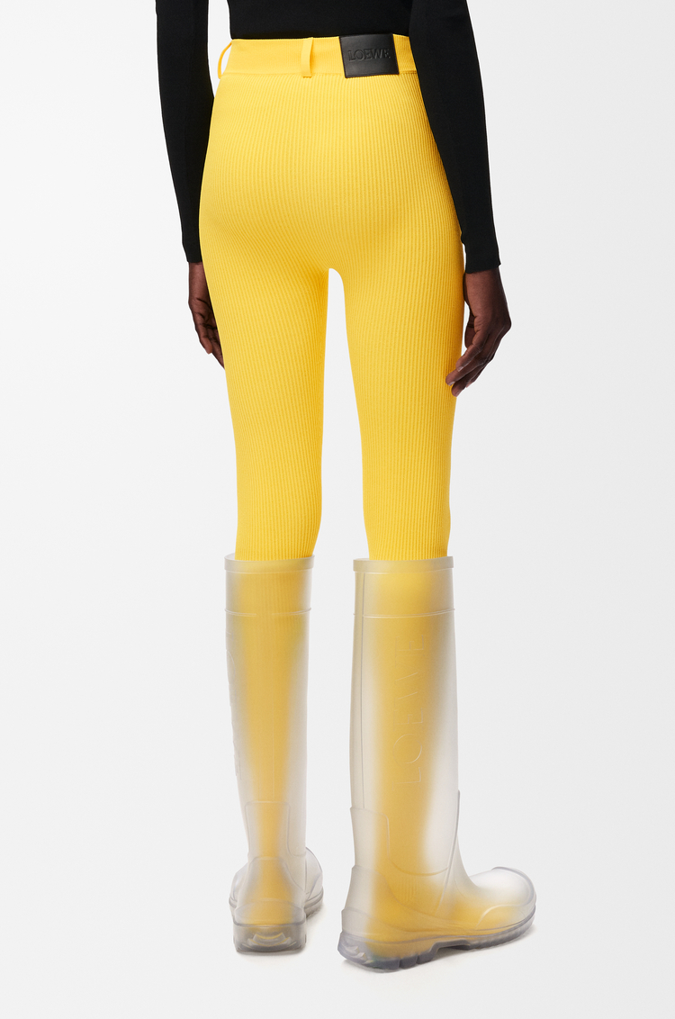 LOEWE Legging en mezcla de viscosa Amarillo