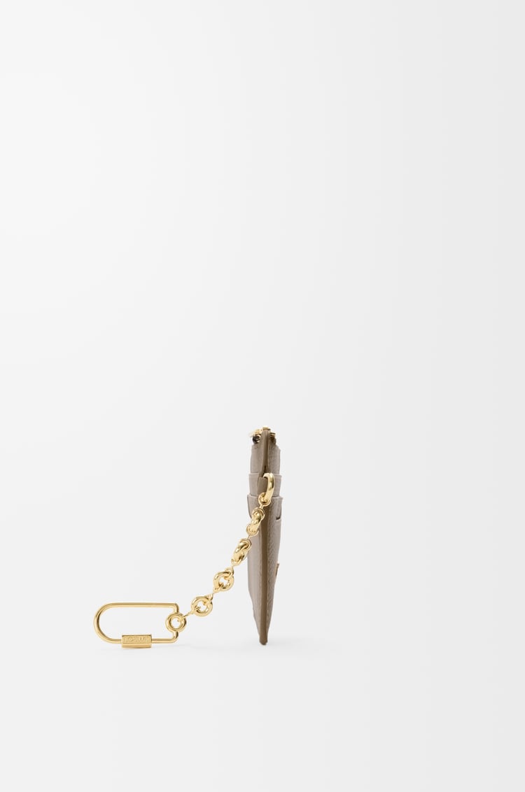 LOEWE アナグラム スクエア コインカードホルダー（ペブルグレインカーフ） トープ