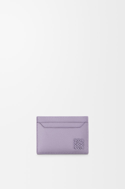LOEWE Anagram plain cardholder in pebble grained calfskin Dirty Mauve