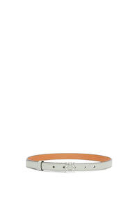 LOEWE Anagram belt in soft grained calfskin and brass Light Celadon/Palladio