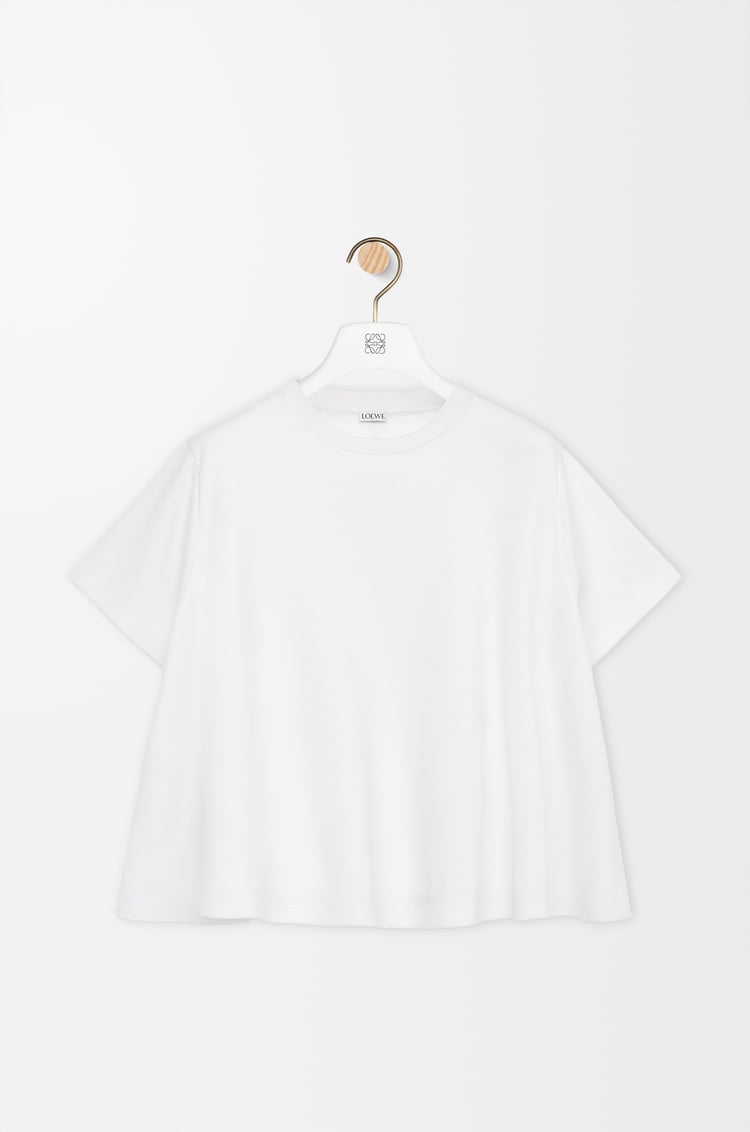 LOEWE Trapeze top in cotton blend White