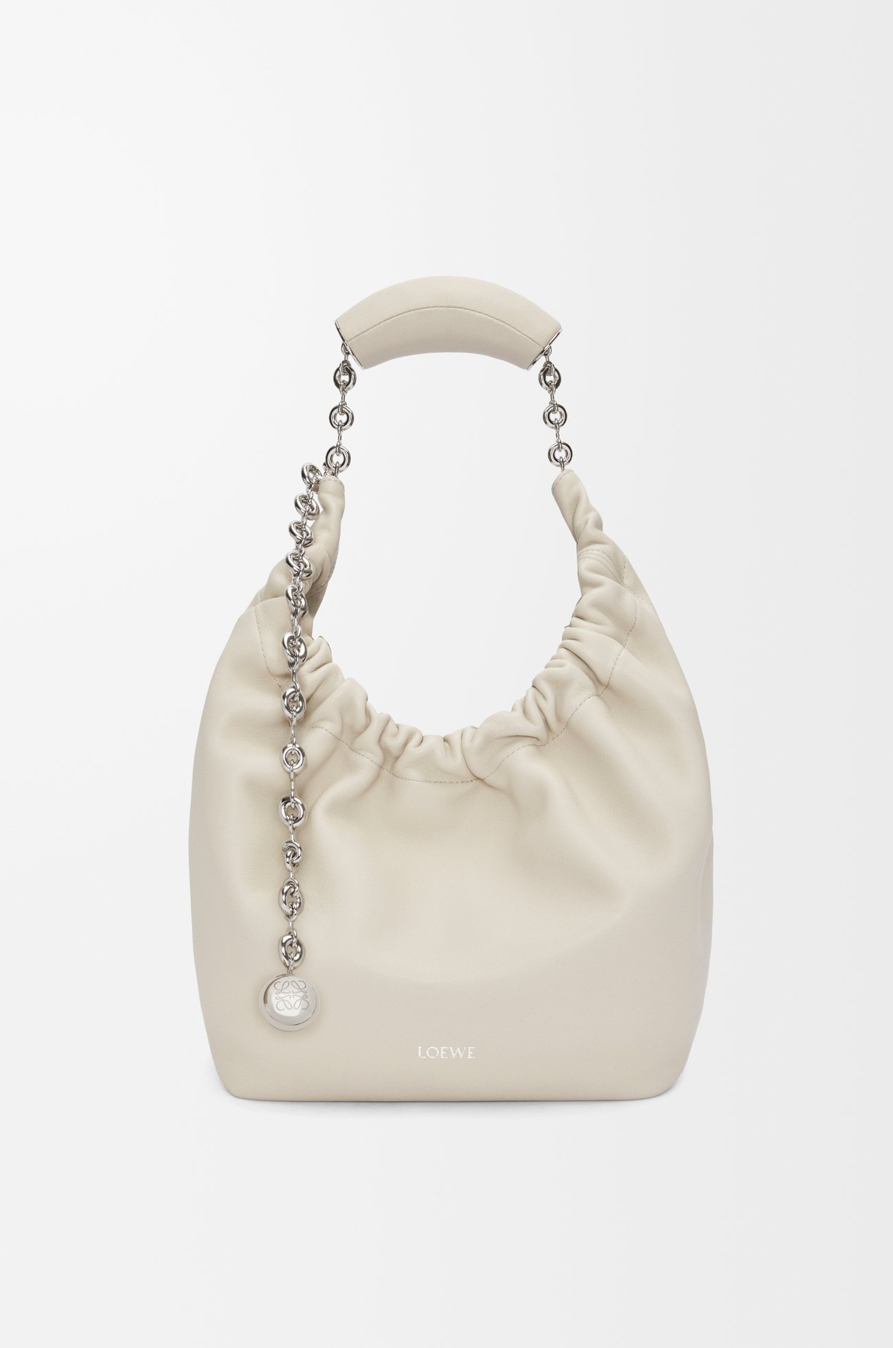 LOEWE Bolso Squeeze pequeño en piel napa de cordero Sal Marina