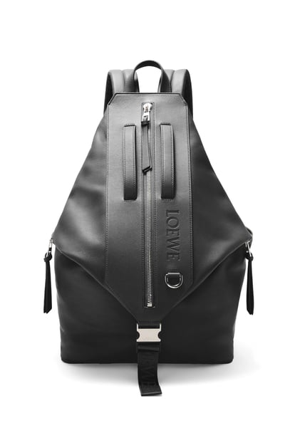 LOEWE Convertible backpack in classic calfskin Black plp_rd