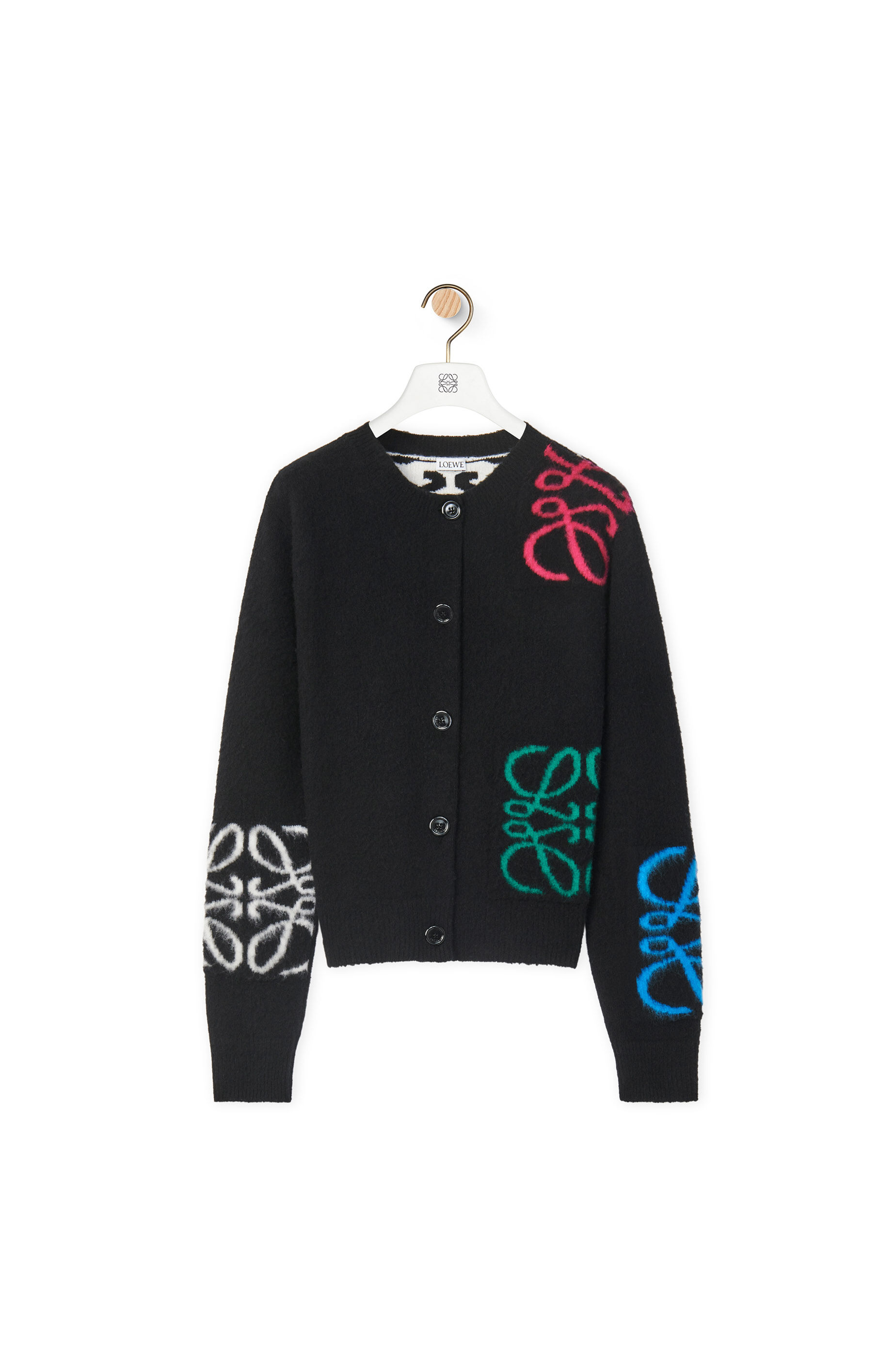 希少 未使用 LOEWE 21aw インターシャ カーディガン L-