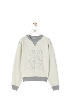 LOEWE LOEWE Anagram regular fit sweatshirt in cotton Grey Melange