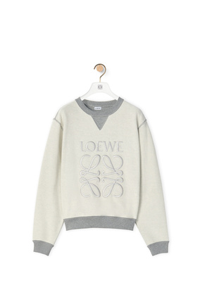 LOEWE Anagram sweatshirt in cotton Grey Melange plp_rd