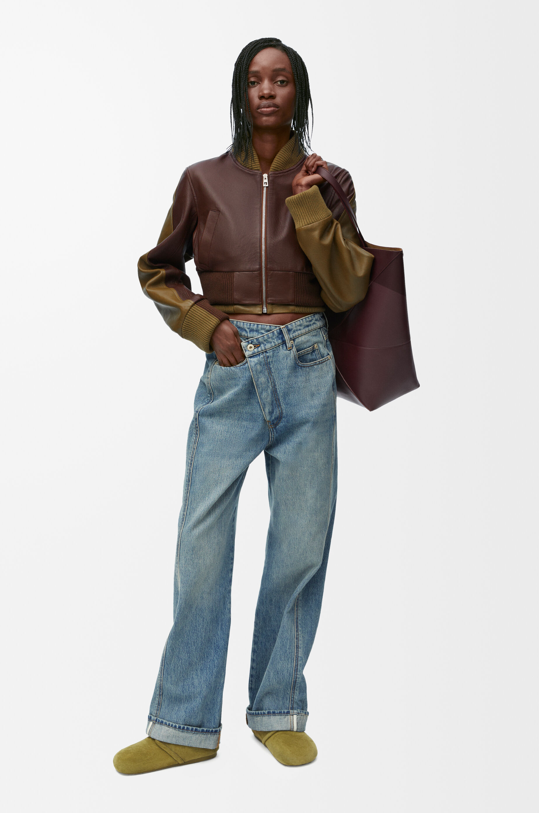 【24SS NEW】LOEWE_woman / テーラード ジャケット / Dark Brown Tailored Jacket | LOEWE | elysewalker