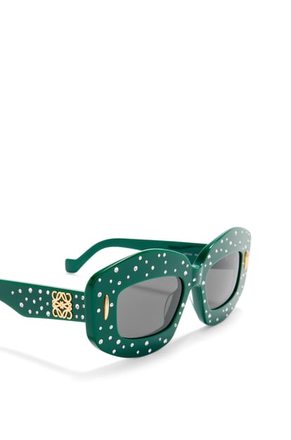 LOEWE Gafas de sol Smooth Pavé Screen en acetato Verde plp_rd