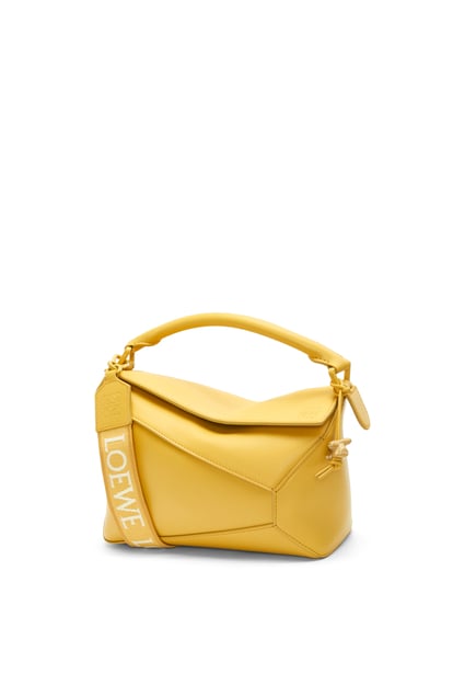 LOEWE Small Puzzle bag in satin calfskin Pale Yellow Glaze