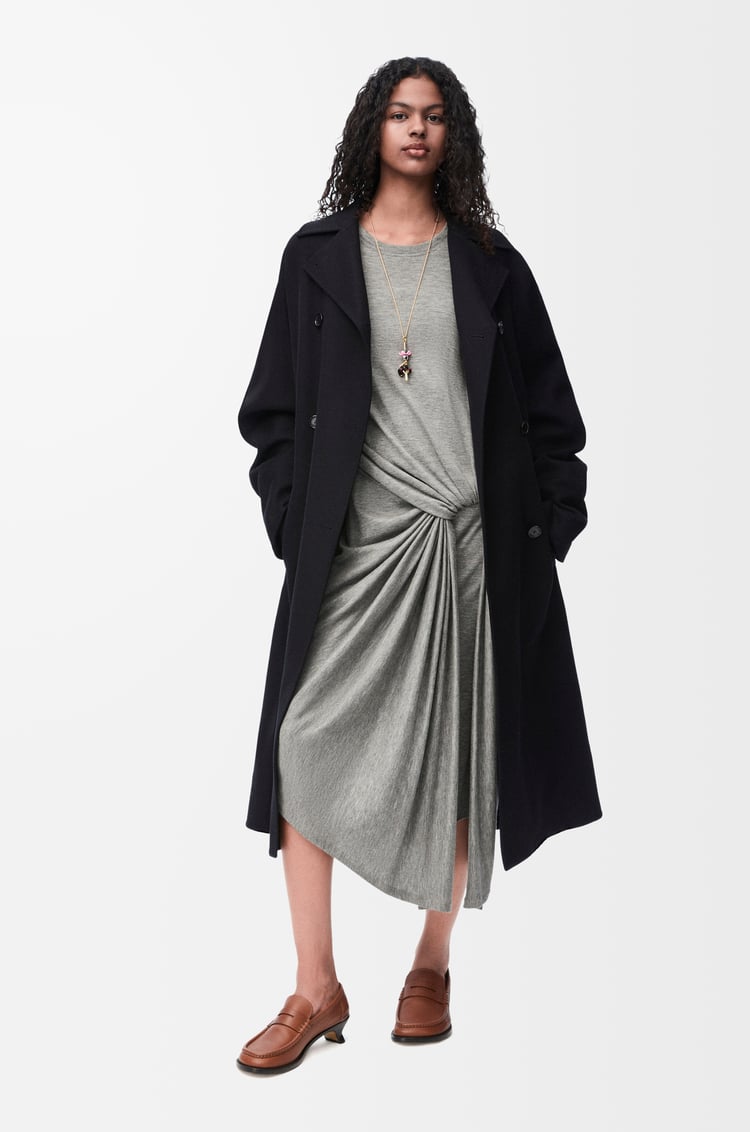 LOEWE Abrigo en lana y cashmere Negro