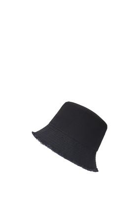 LOEWE Bucket hat in denim calfskin Black plp_rd