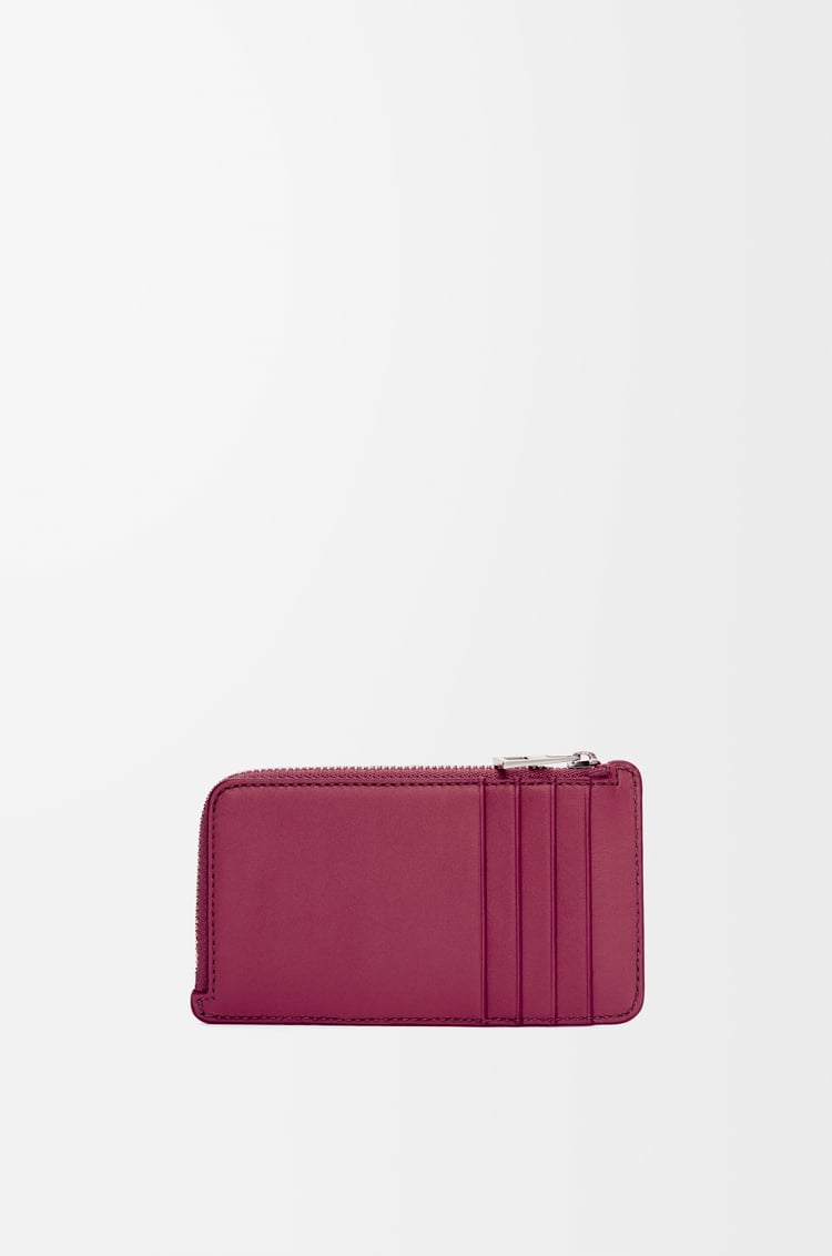 LOEWE Coin cardholder in satin calfskin Crimson