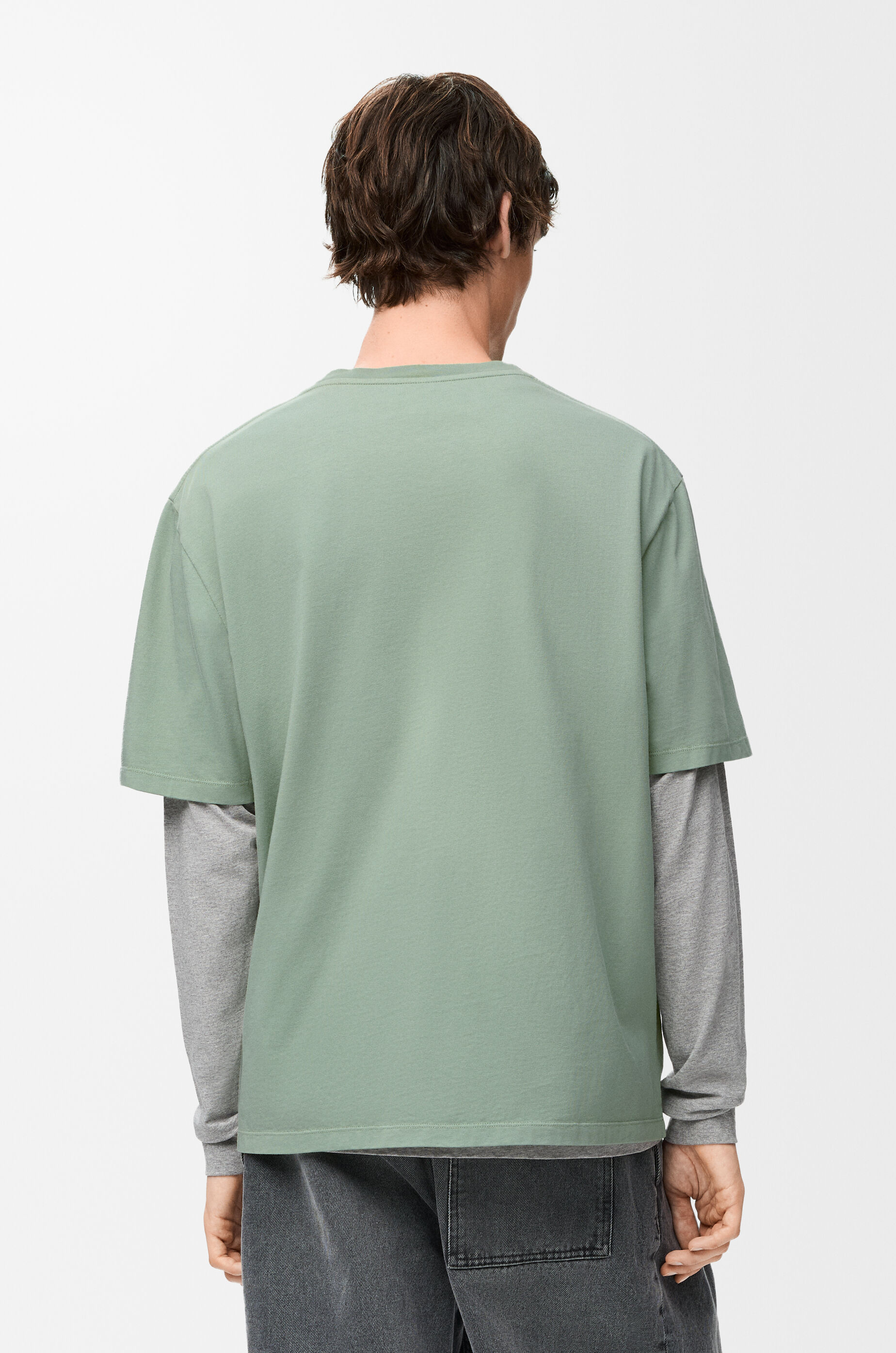 Loose fit T-shirt in cotton Green - LOEWE APAC official website