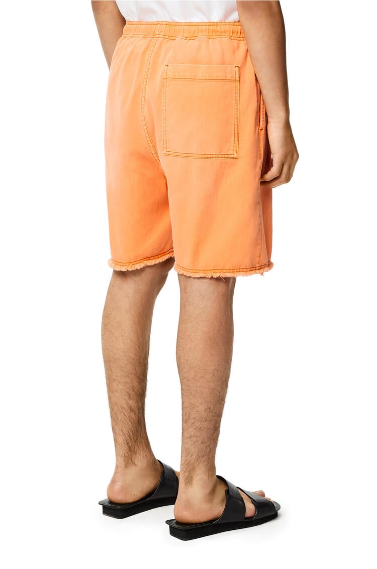 LOEWE Drawstring shorts in denim Mandarin