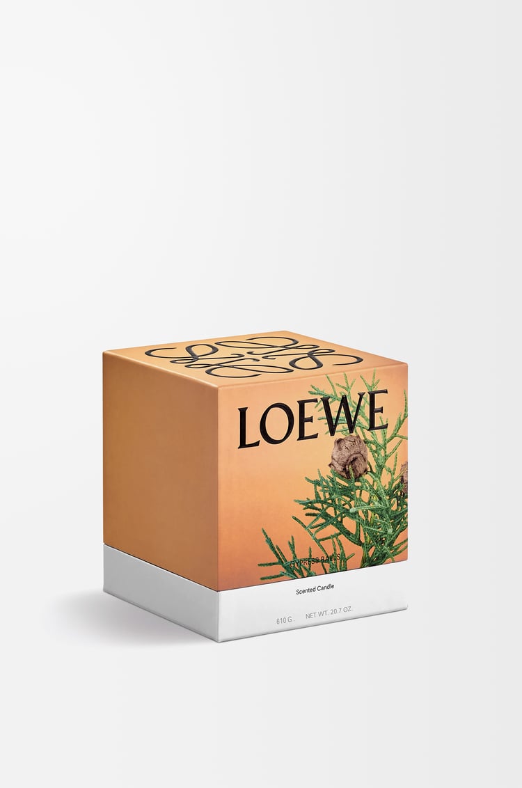 LOEWE Medium Cypress Balls candle Baby Blue