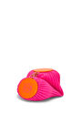 LOEWE Bracelet Pouch in pleated nappa and acetate Neon Pink pdp_rd