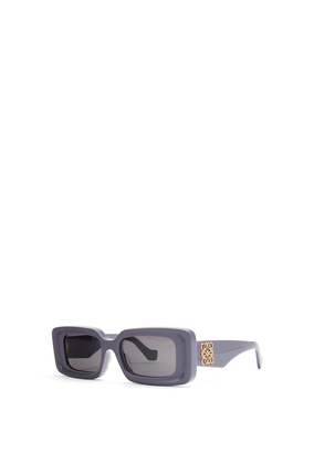 LOEWE Rectangular sunglasses in acetate Dusty Lilac