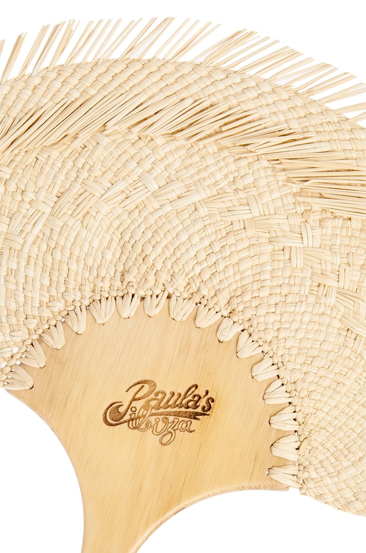 LOEWE FAN In IRACA PALM/CALF Natural