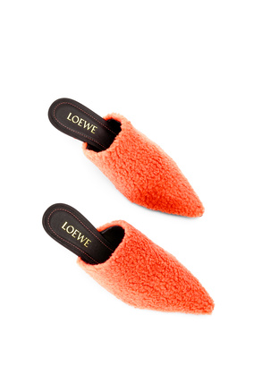 LOEWE Zapato de salón 50 en tejido polar Naranja Neon plp_rd