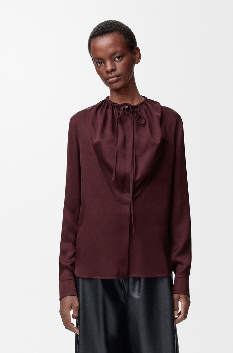 LOEWE Blouse in silk Burgundy