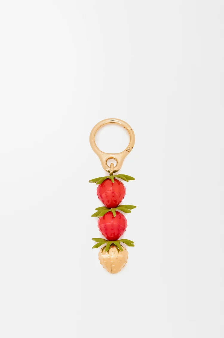 LOEWE Strawberry charm  Red/Gold