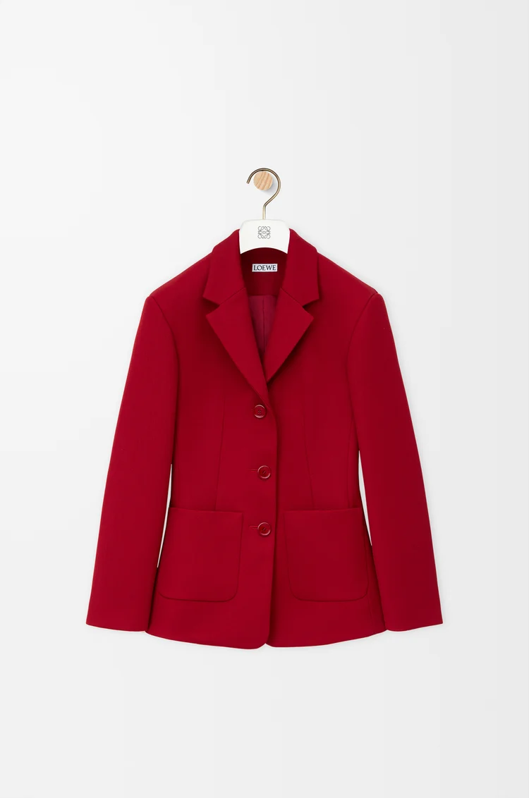 LOEWE Jacket in wool Red