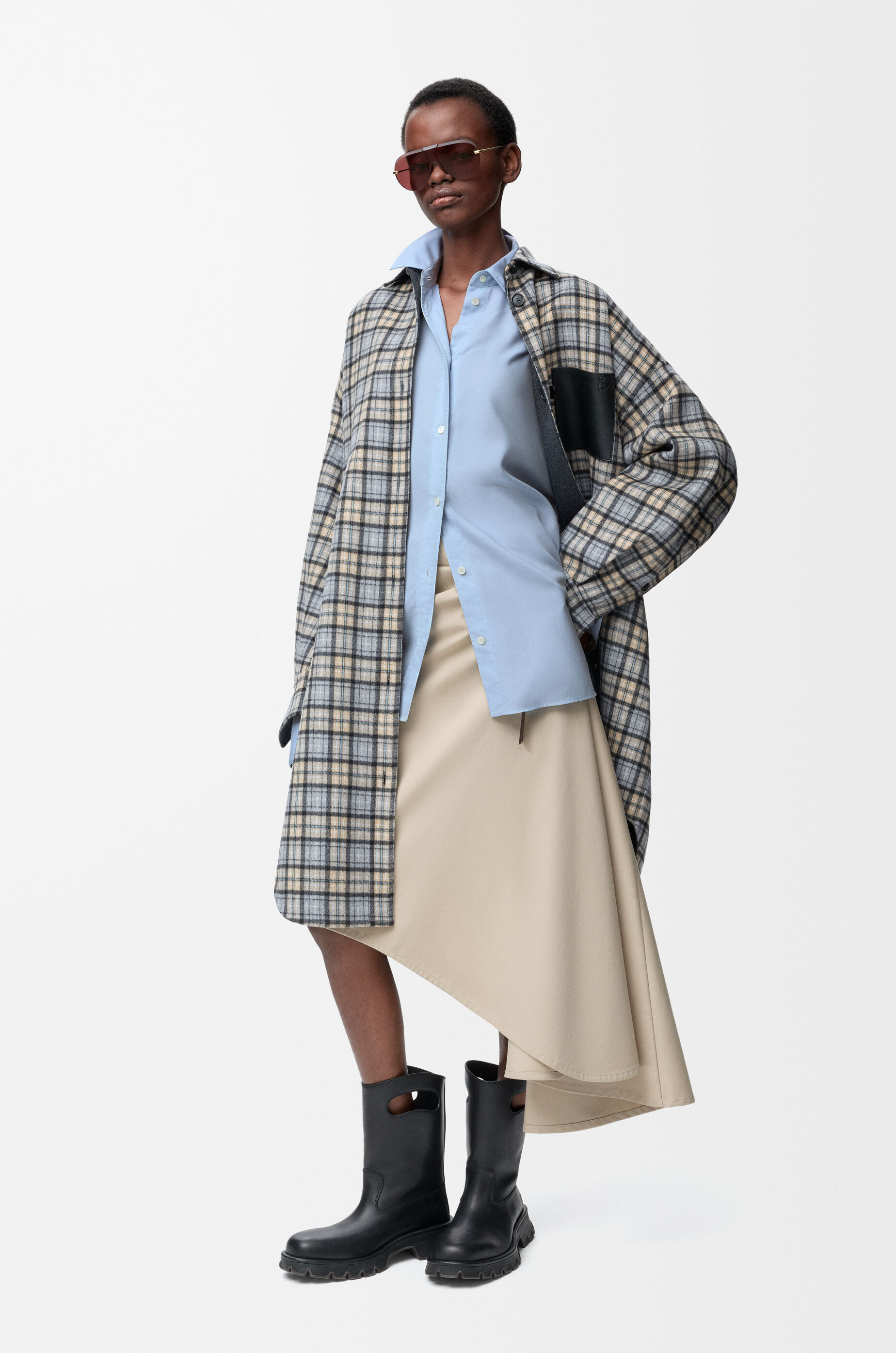 シャツ（ウール&シルク） ブルー - LOEWE