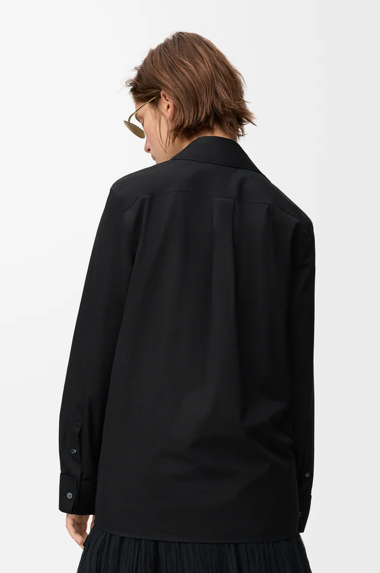 LOEWE Chemise ornementée en coton Noir