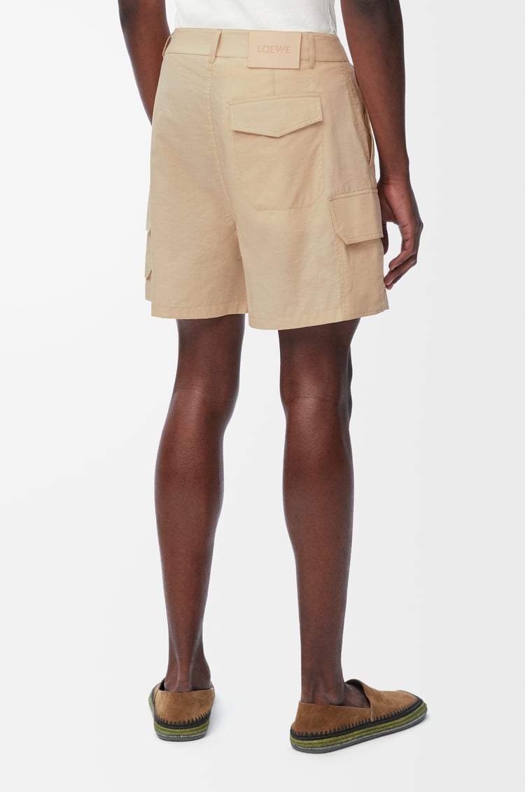 LOEWE Cargo shorts in cotton blend Light Beige