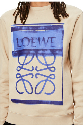 LOEWE Sudadera en algodón con anagrama estilo fotocopia Gris Piedra plp_rd