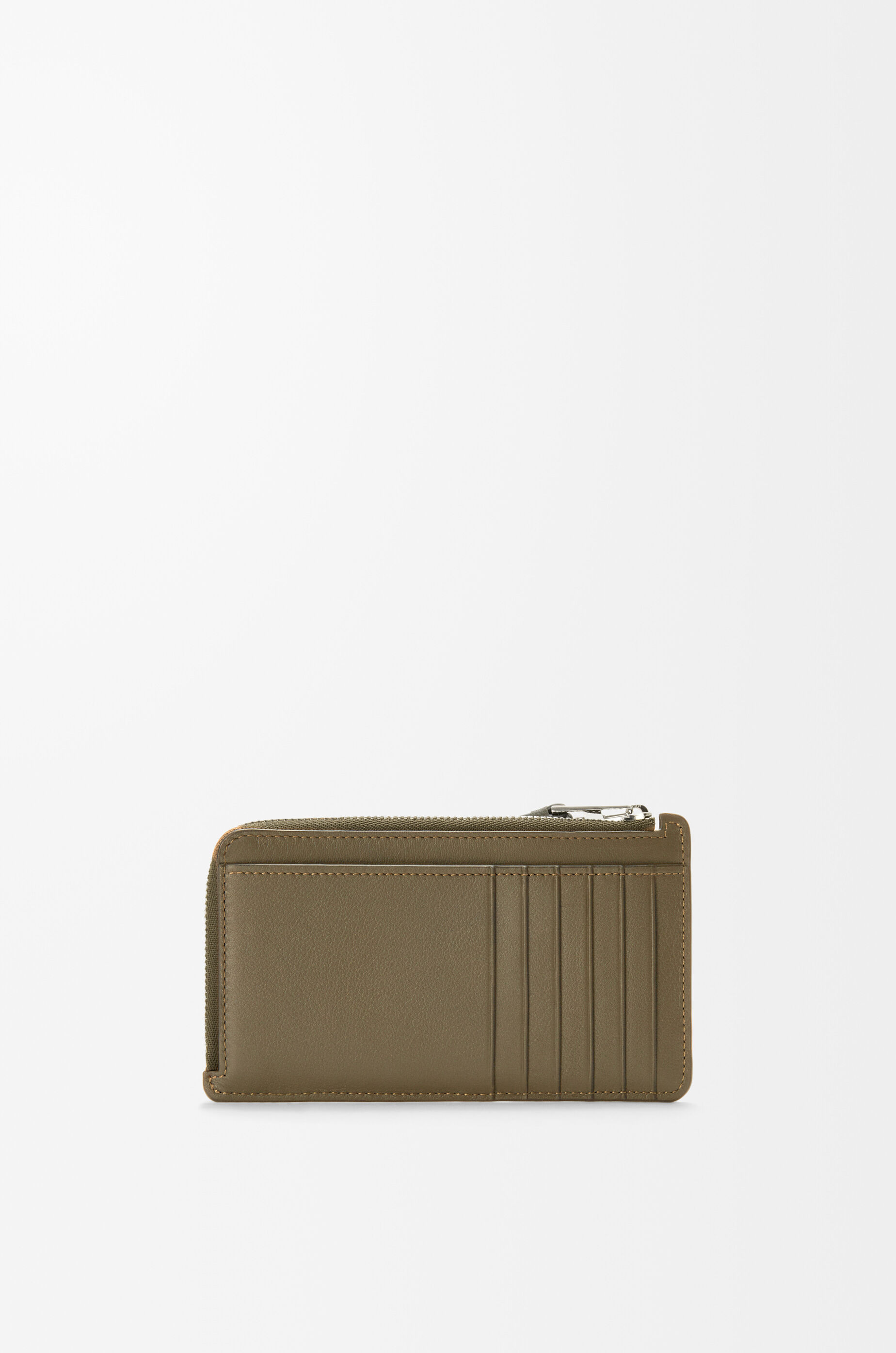 Puzzle long coin cardholder in classic calfskin Green - LOEWE