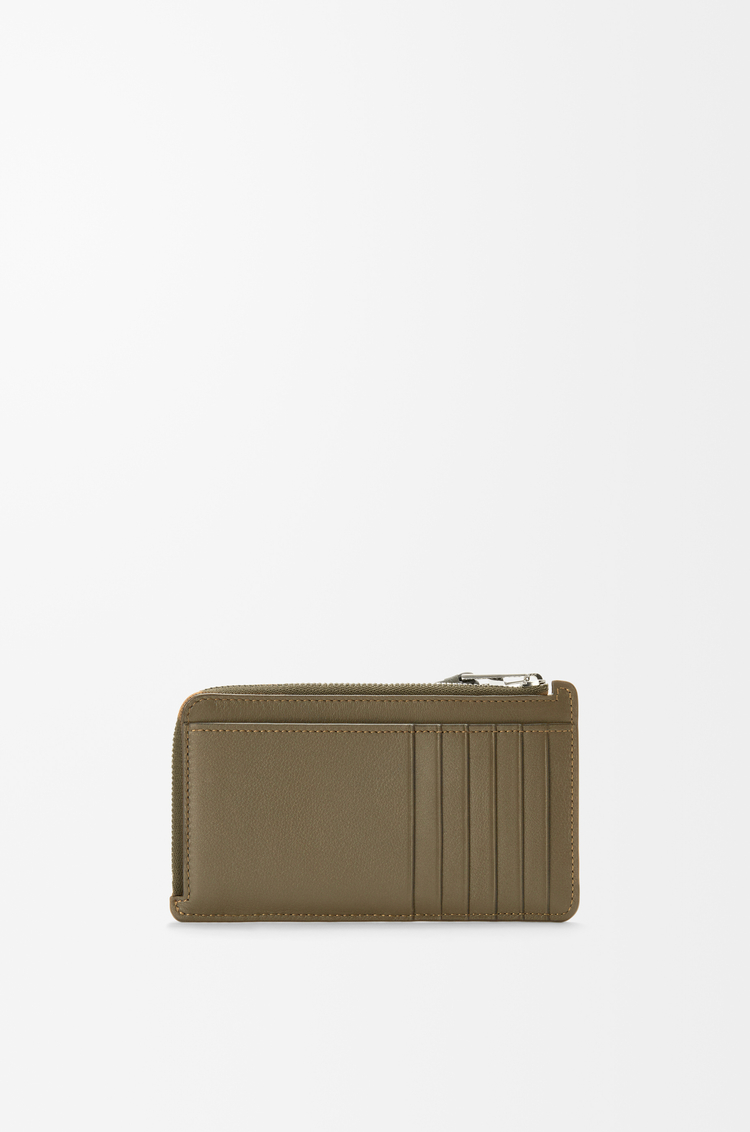 LOEWE Puzzle long coin cardholder in classic calfskin Dark Khaki