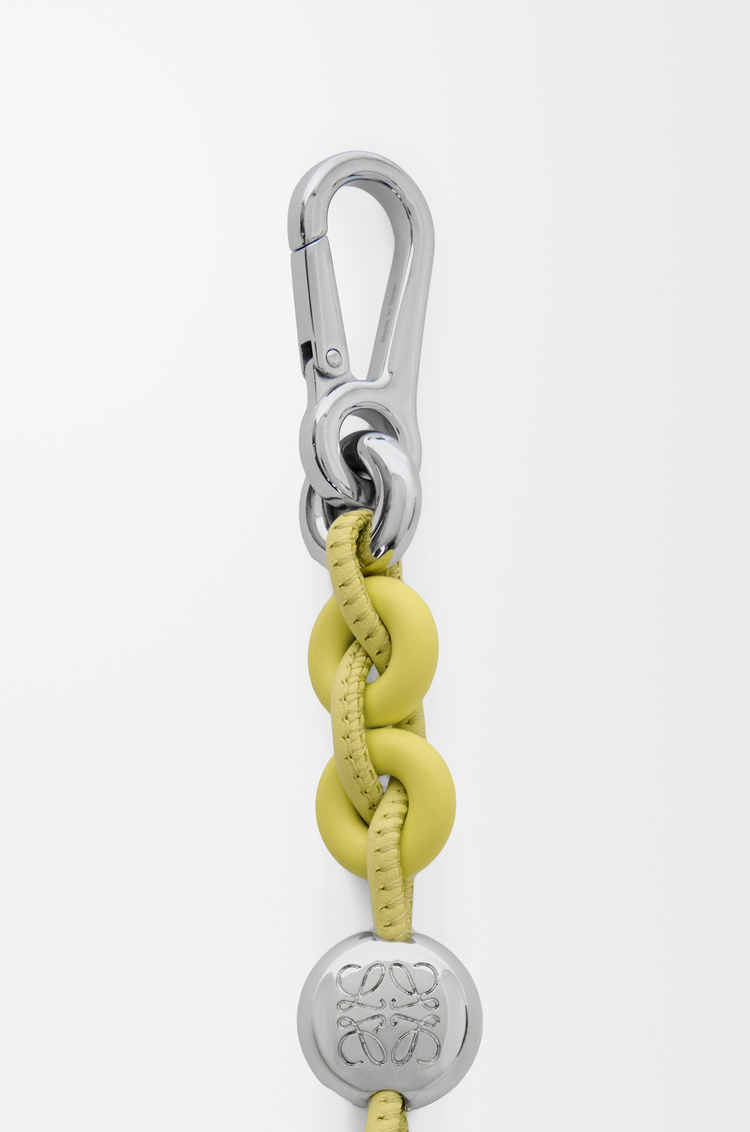 LOEWE Donut chain strap in calfskin Light Citrine