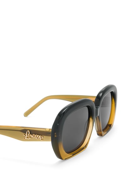 LOEWE Square halfmoon sunglasses in acetate Gradient Green plp_rd