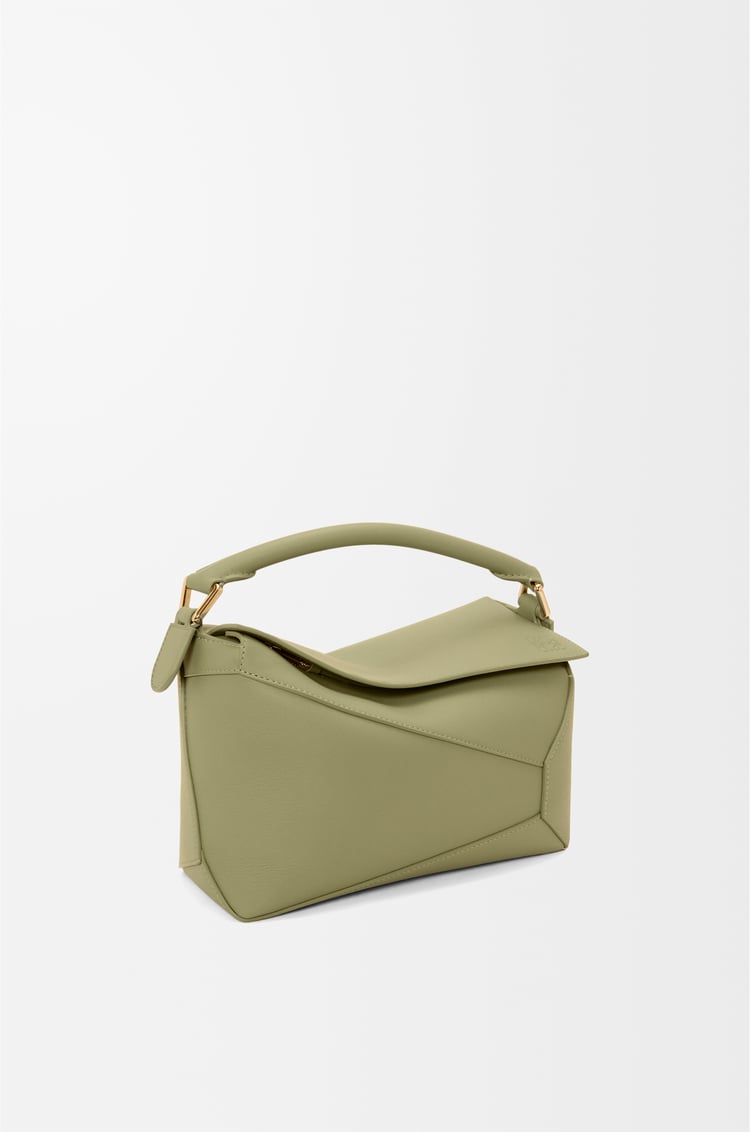 LOEWE Small Puzzle Edge bag in classic calfskin Eucalyptus Green