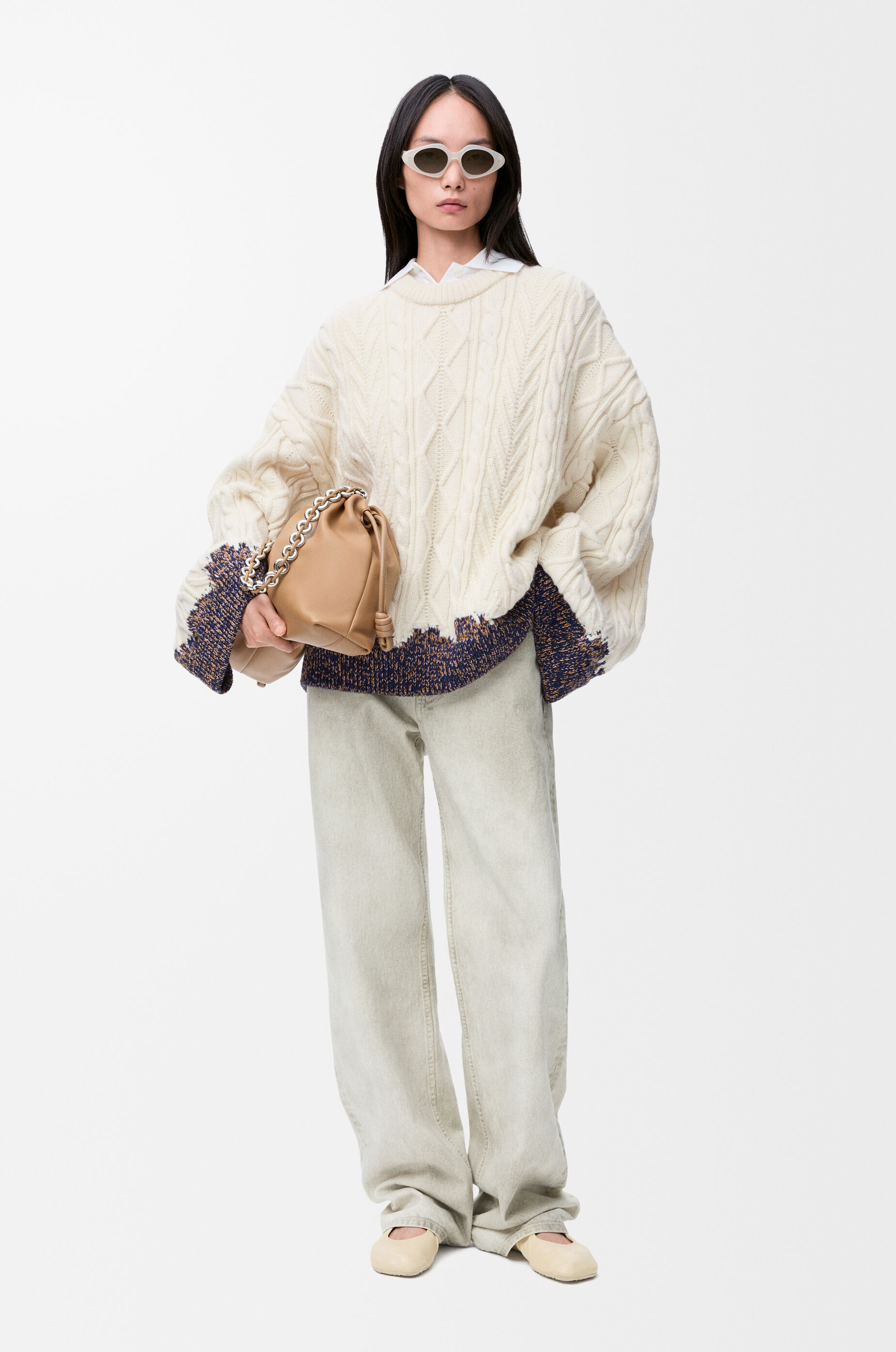 Sweater in wool Beige - LOEWE APAC official website