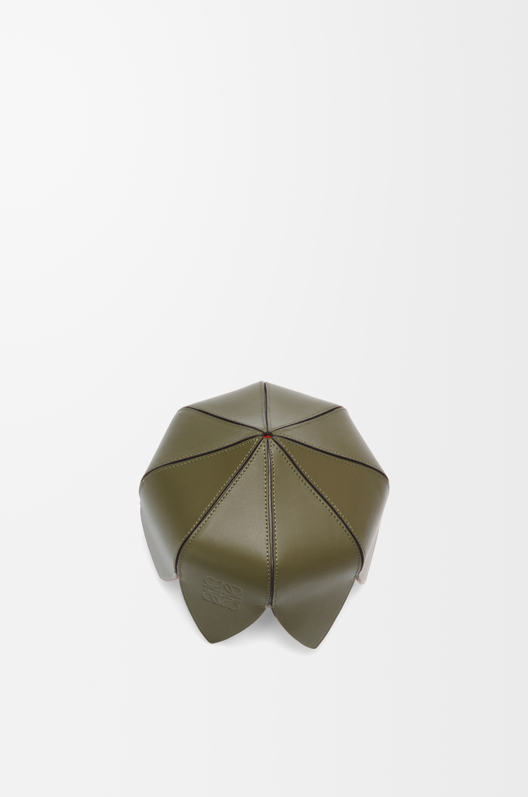 LOEWE Cactus pin tray in soft calfskin Bottle Green