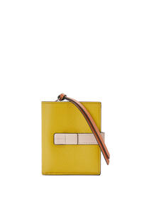 LOEWE Compact zip wallet in soft grained calfskin Ochre/Light Oat