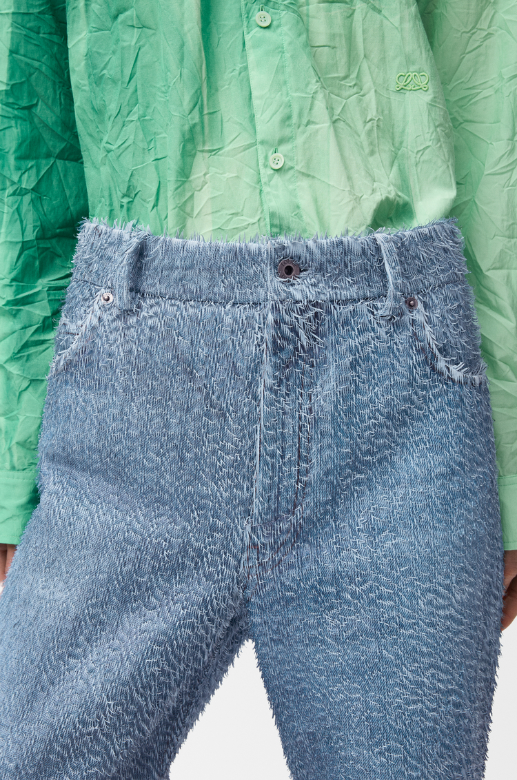 LOEWE 트라우저 - 나파 램스킨 블루