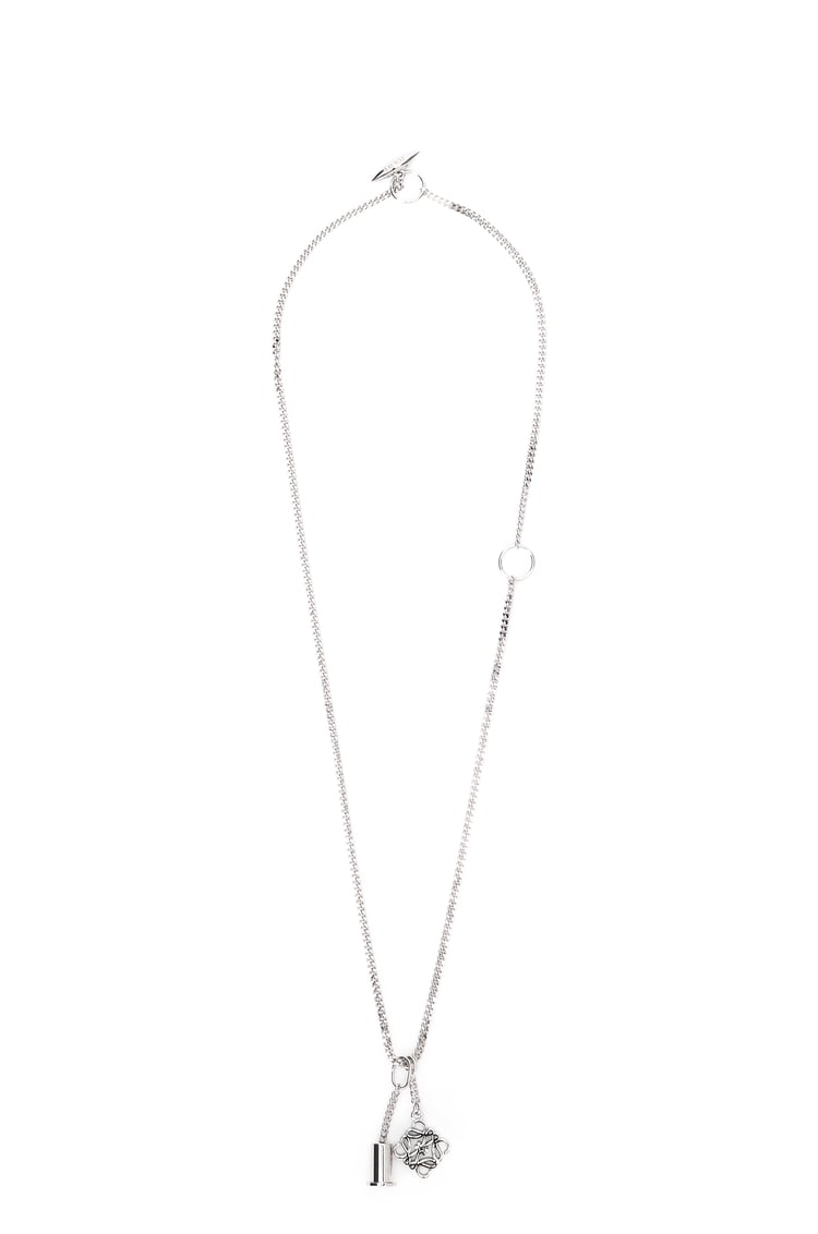 LOEWE Personalisation necklace in metal Palladium