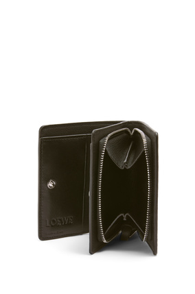 LOEWE Owl compact zip wallet in classic calfskin Royal Blue plp_rd