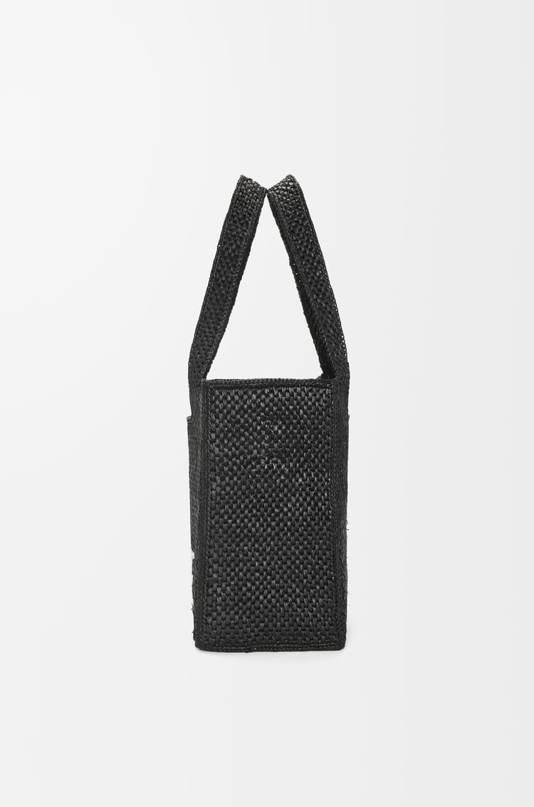 LOEWE Medium LOEWE Font tote in raffia Black