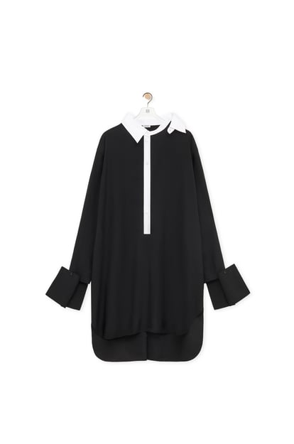 LOEWE 셔츠 드레스 - 비스코스 혼방 블랙 plp_rd