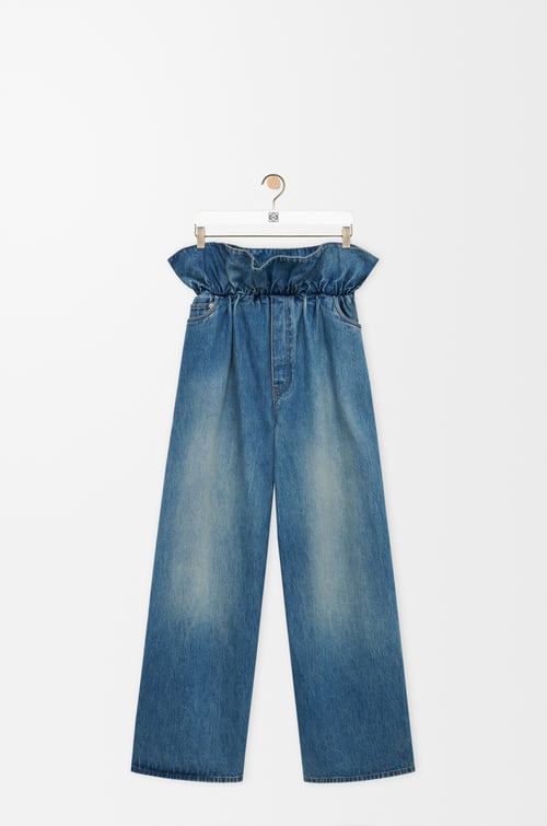 LOEWE Pantalón vaquero Flamenco en denim Azul Vaquero