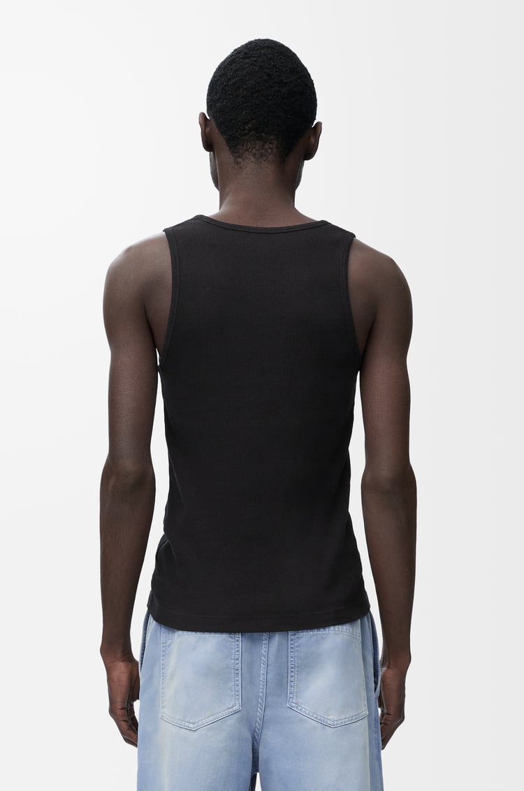 LOEWE Anagram tank top in cotton Black