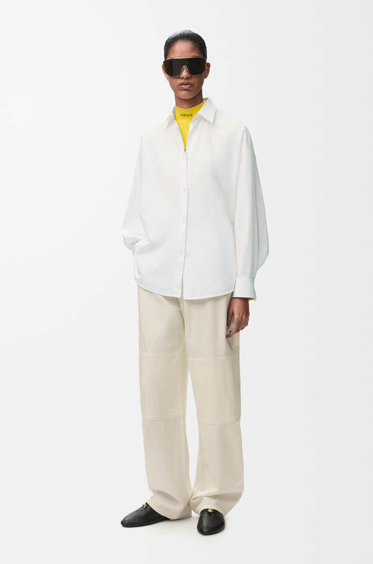 LOEWE Camisa en algodón Blanco