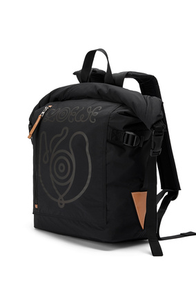 LOEWE Roll top backpack in recycled nylon Black plp_rd