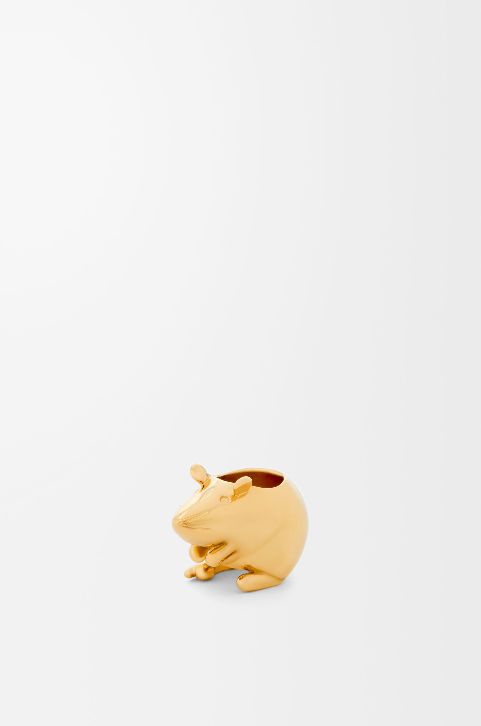 LOEWE　ロエベ　ねずみ　マウス　真鍮ダイス　ゴールド Small Animal dice in metal Gold - LOEWE USA Official Website