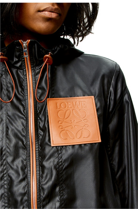 LOEWE Hooded jacket in ripstop shell Black